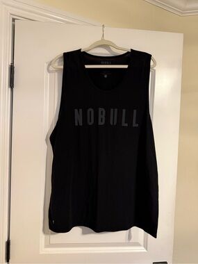 NOBULL Black Tank Top with Subtle Logo